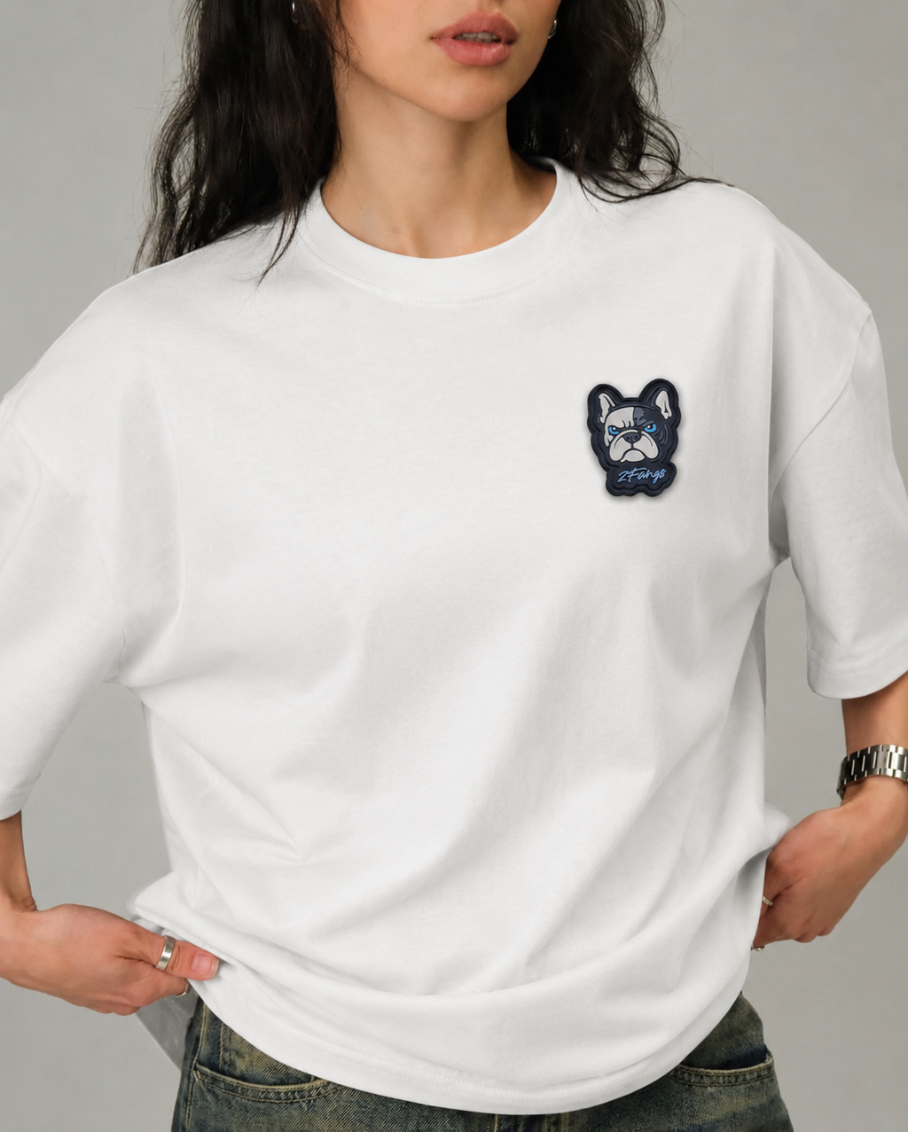 2FANGS - CREWNECK T-SHIRT REAR EMBROIDERED LOGO "NOT FOR EVERYONE"