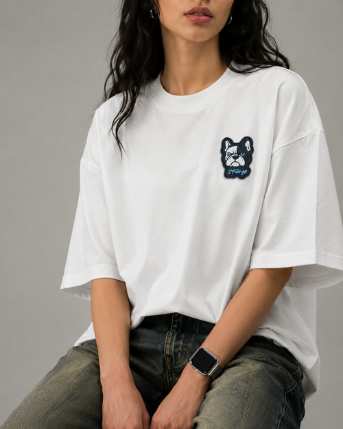 2FANGS - CREWNECK T-SHIRT REAR EMBROIDERED LOGO "NOT FOR EVERYONE"
