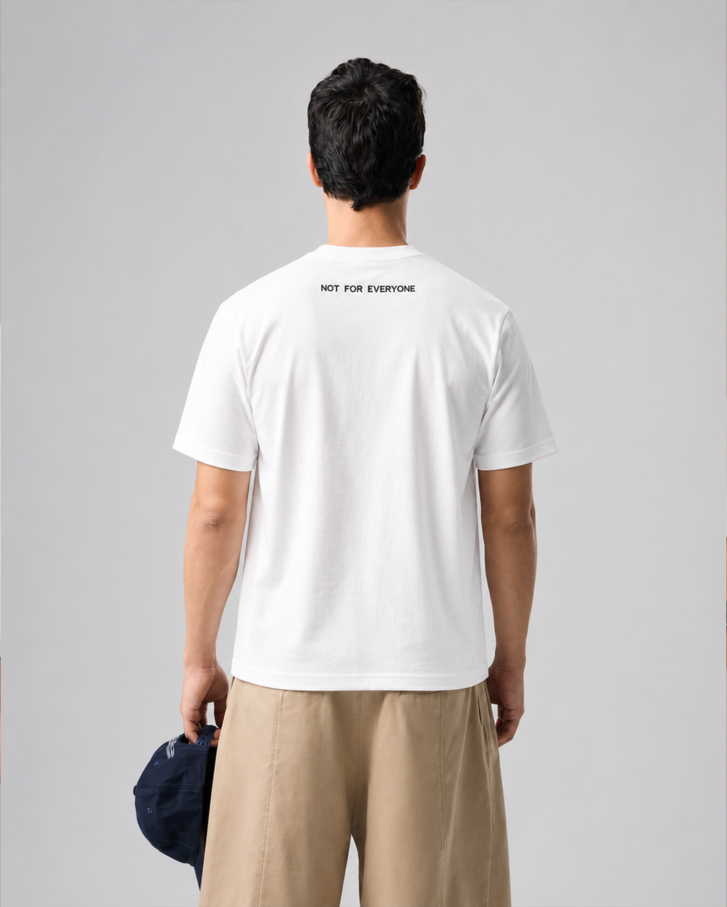 2FANGS - CREWNECK T-SHIRT REAR EMBROIDERED LOGO "NOT FOR EVERYONE"