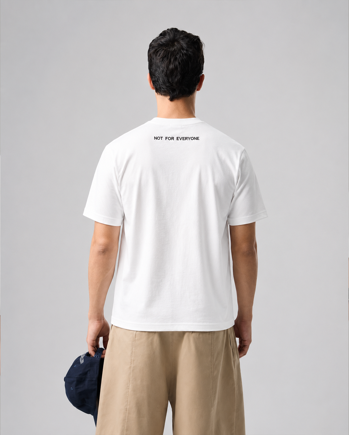 2FANGS - CREWNECK T-SHIRT REAR EMBROIDERED LOGO "NOT FOR EVERYONE"