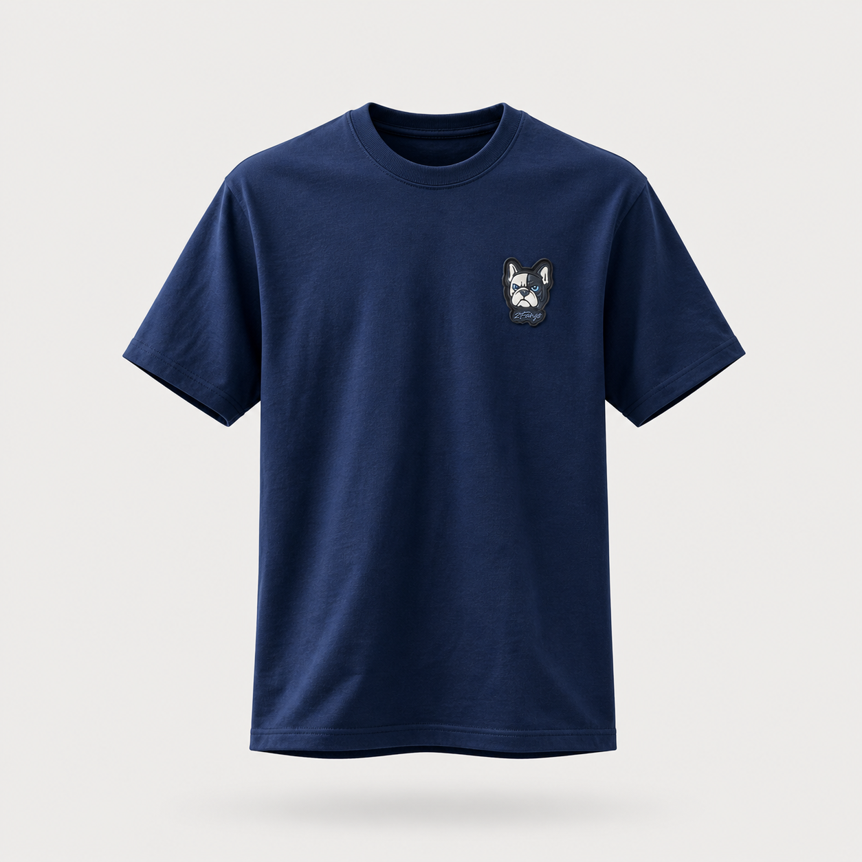 2FANGS - CREWNECK T-SHIRT WITH 3D PVC RELIEF LOGO