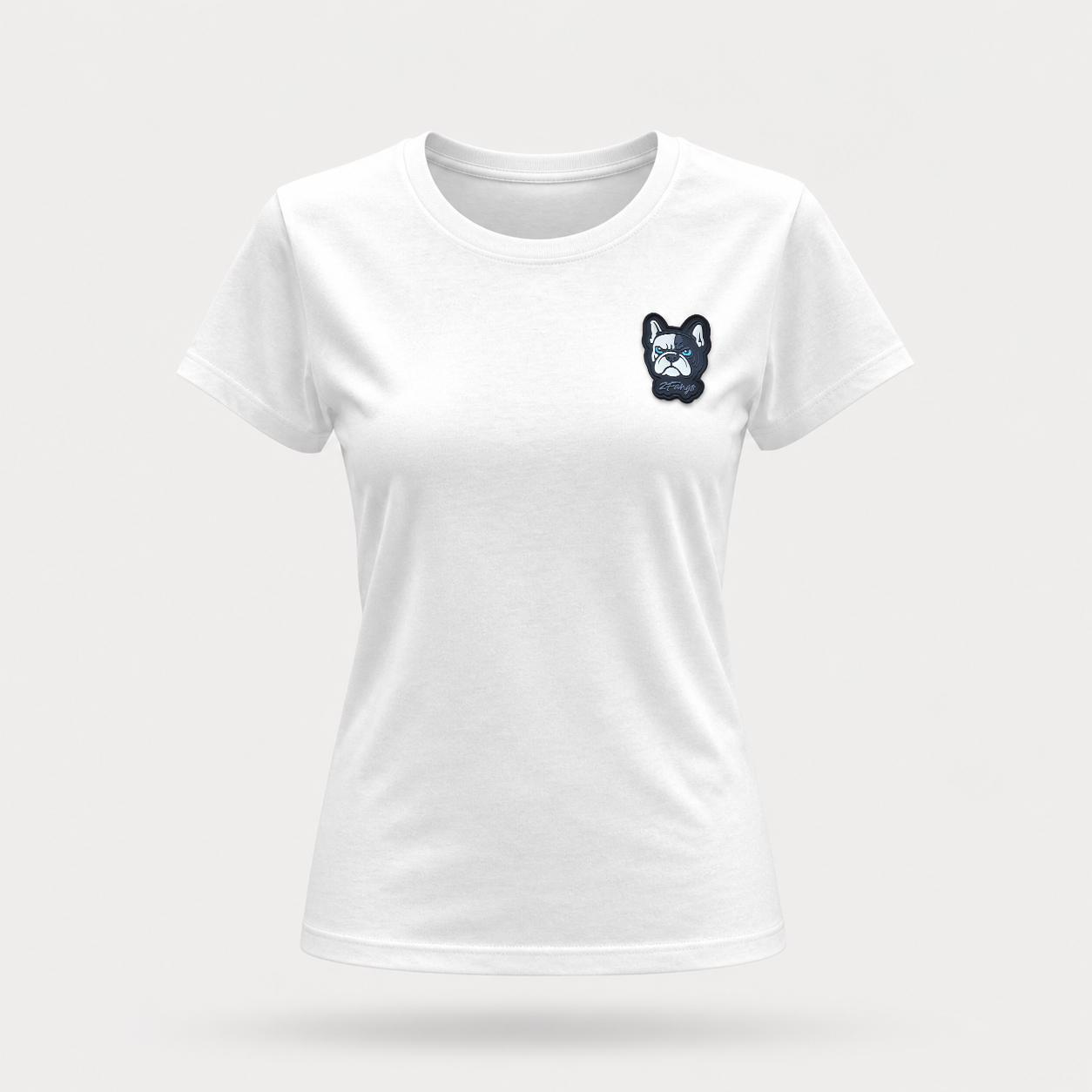 2FANGS - CREWNECK T-SHIRT WITH 3D PVC RELIEF LOGO