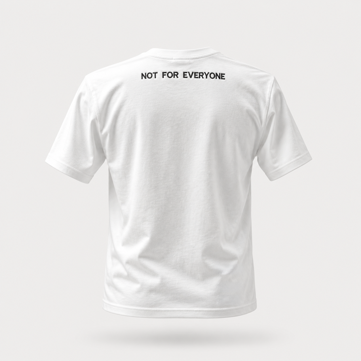 2FANGS - CREWNECK T-SHIRT REAR EMBROIDERED LOGO "NOT FOR EVERYONE"