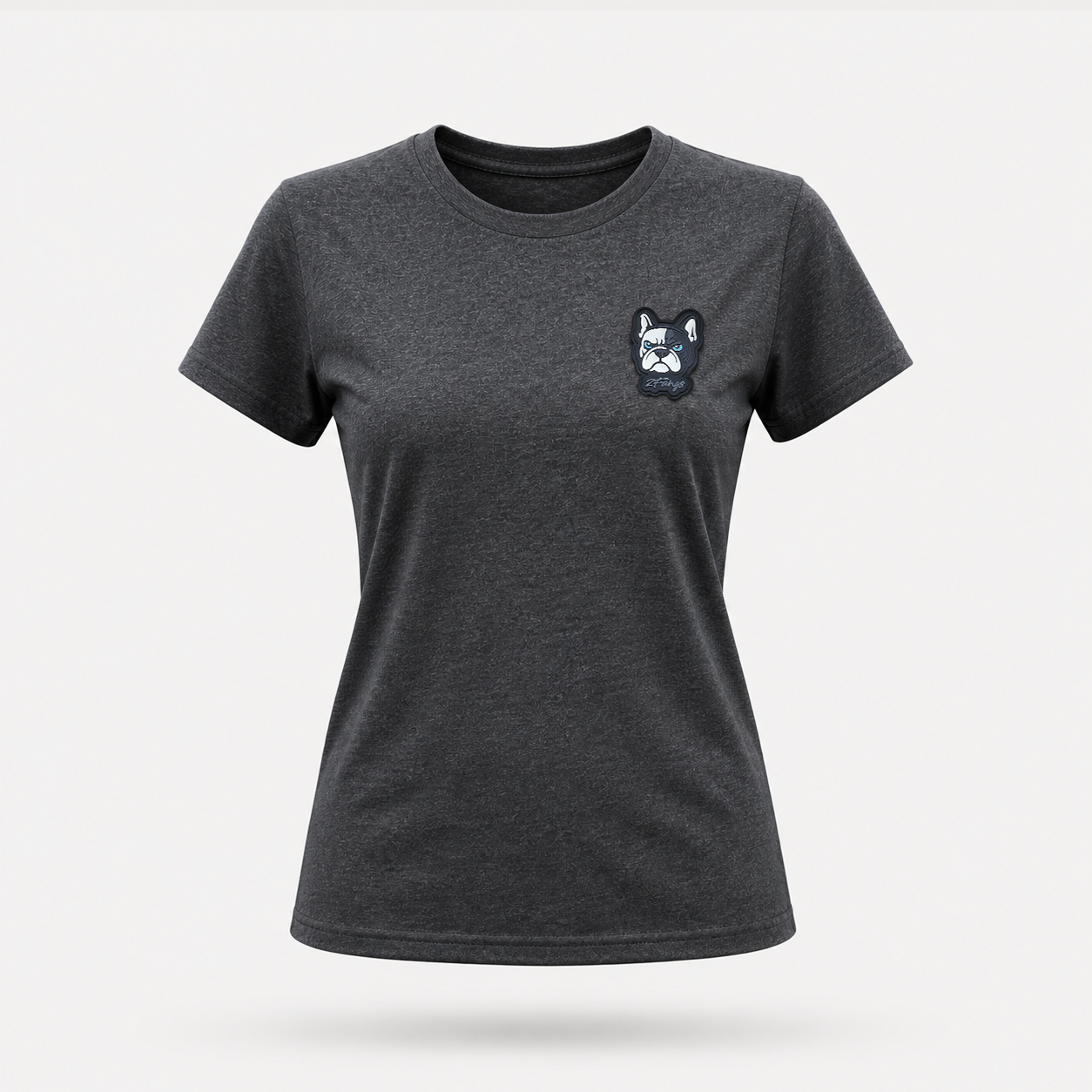 2FANGS - CREWNECK T-SHIRT WITH 3D PVC RELIEF LOGO