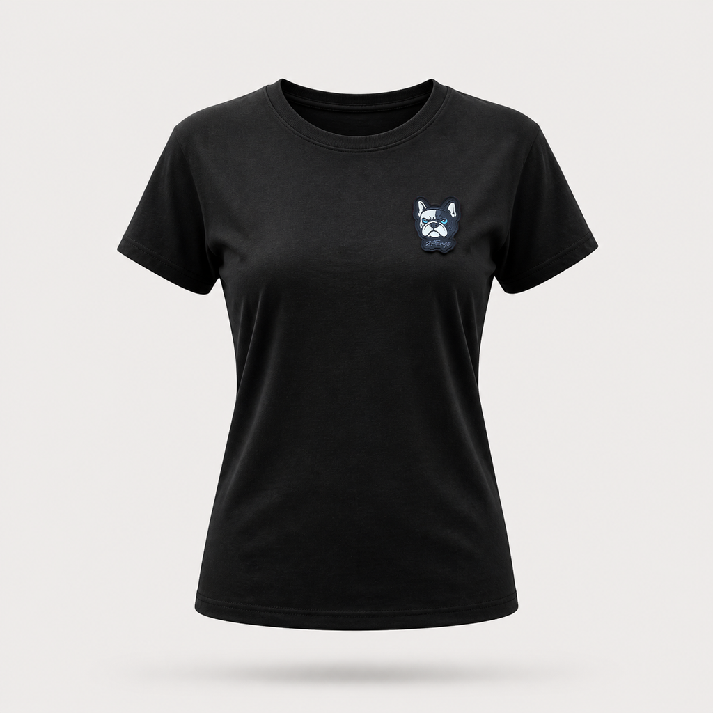 2FANGS - CREWNECK T-SHIRT WITH 3D PVC RELIEF LOGO