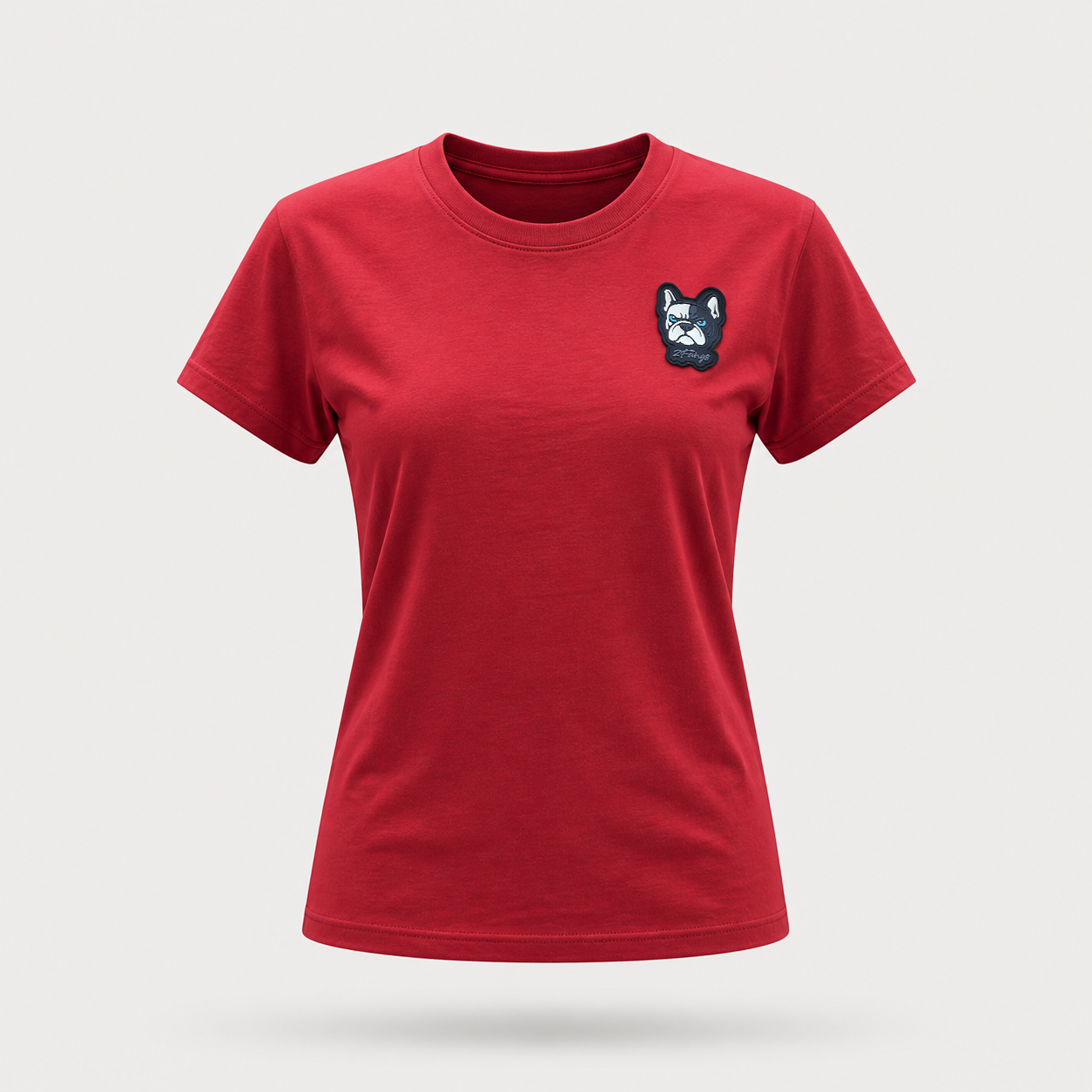 2FANGS - CREWNECK T-SHIRT WITH 3D PVC RELIEF LOGO