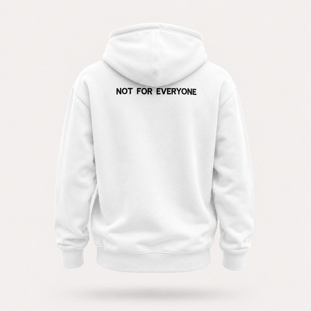 2FANGS - HOODIE FRONT-LEFT & REAR EMBROIDERED "NOT FOR EVERYONE"