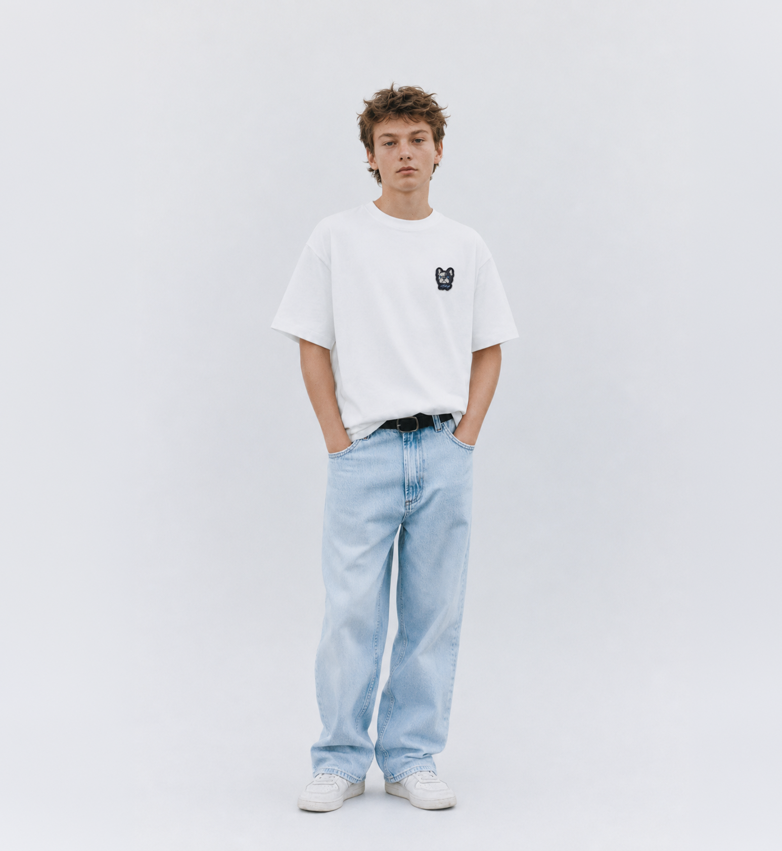 2FANGS - CREWNECK T-SHIRT REAR EMBROIDERED LOGO "NOT FOR EVERYONE"