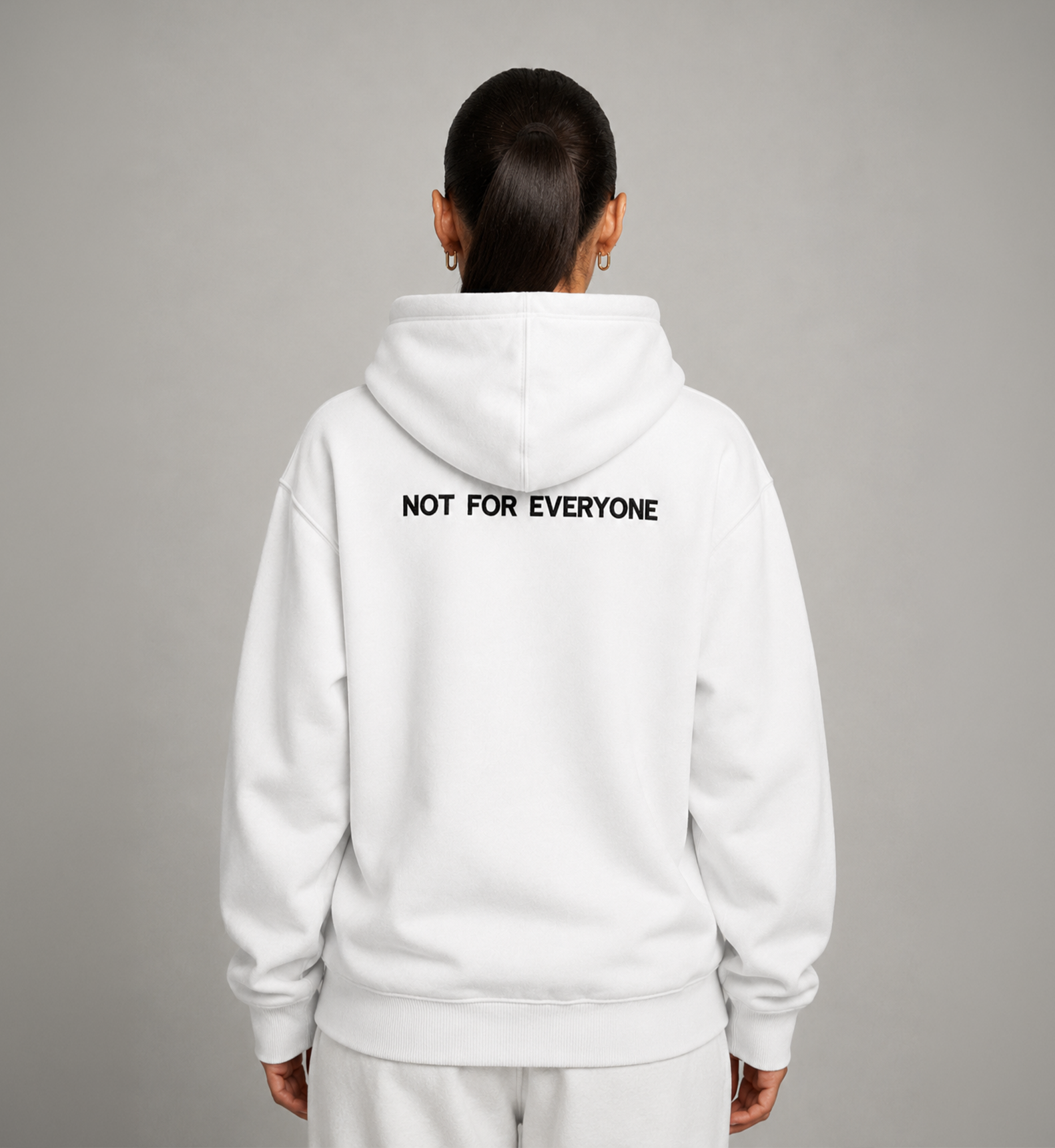 2FANGS - HOODIE FRONT-LEFT & REAR EMBROIDERED "NOT FOR EVERYONE"