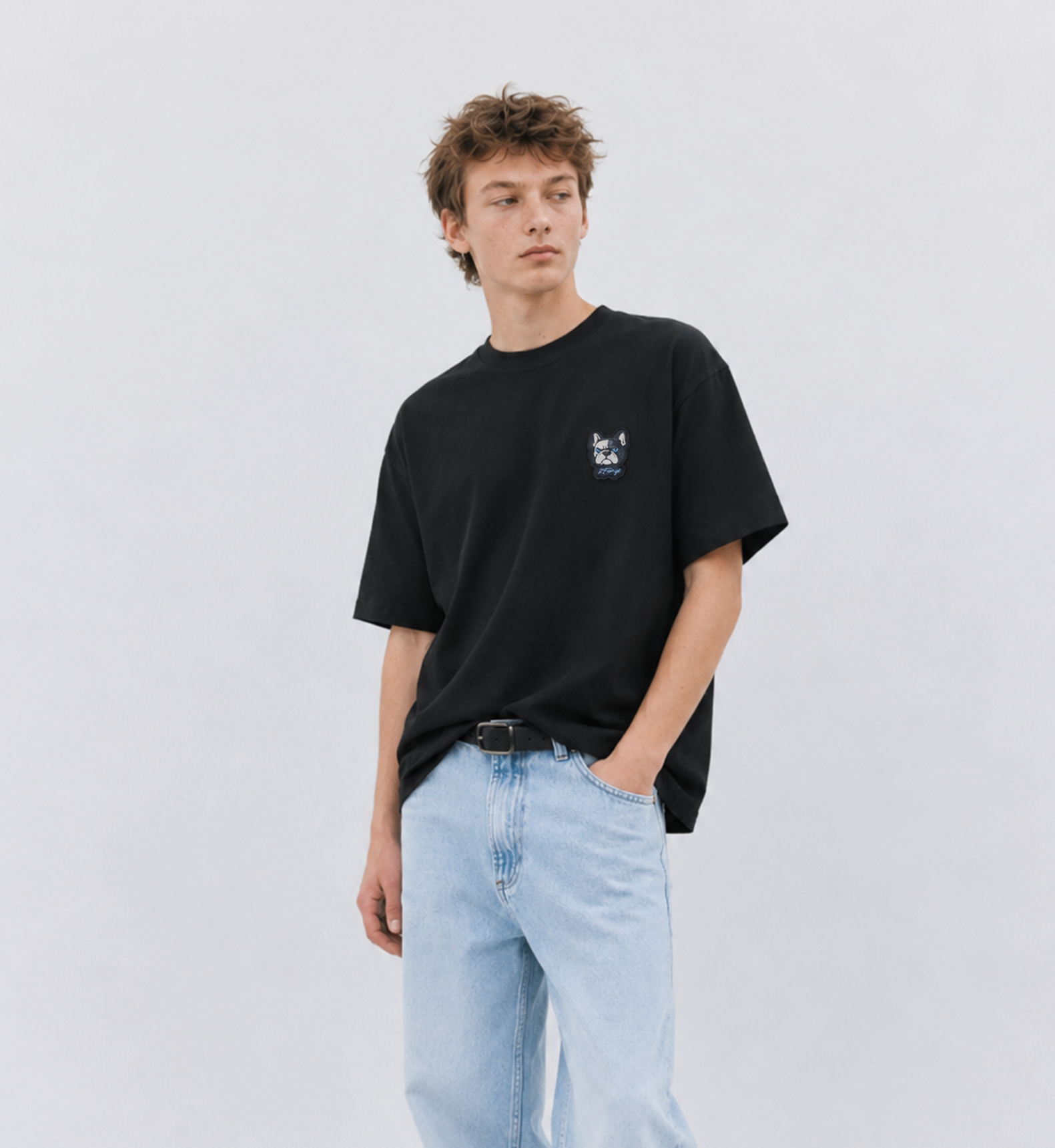 2FANGS - CREWNECK T-SHIRT REAR EMBROIDERED LOGO "NOT FOR EVERYONE"